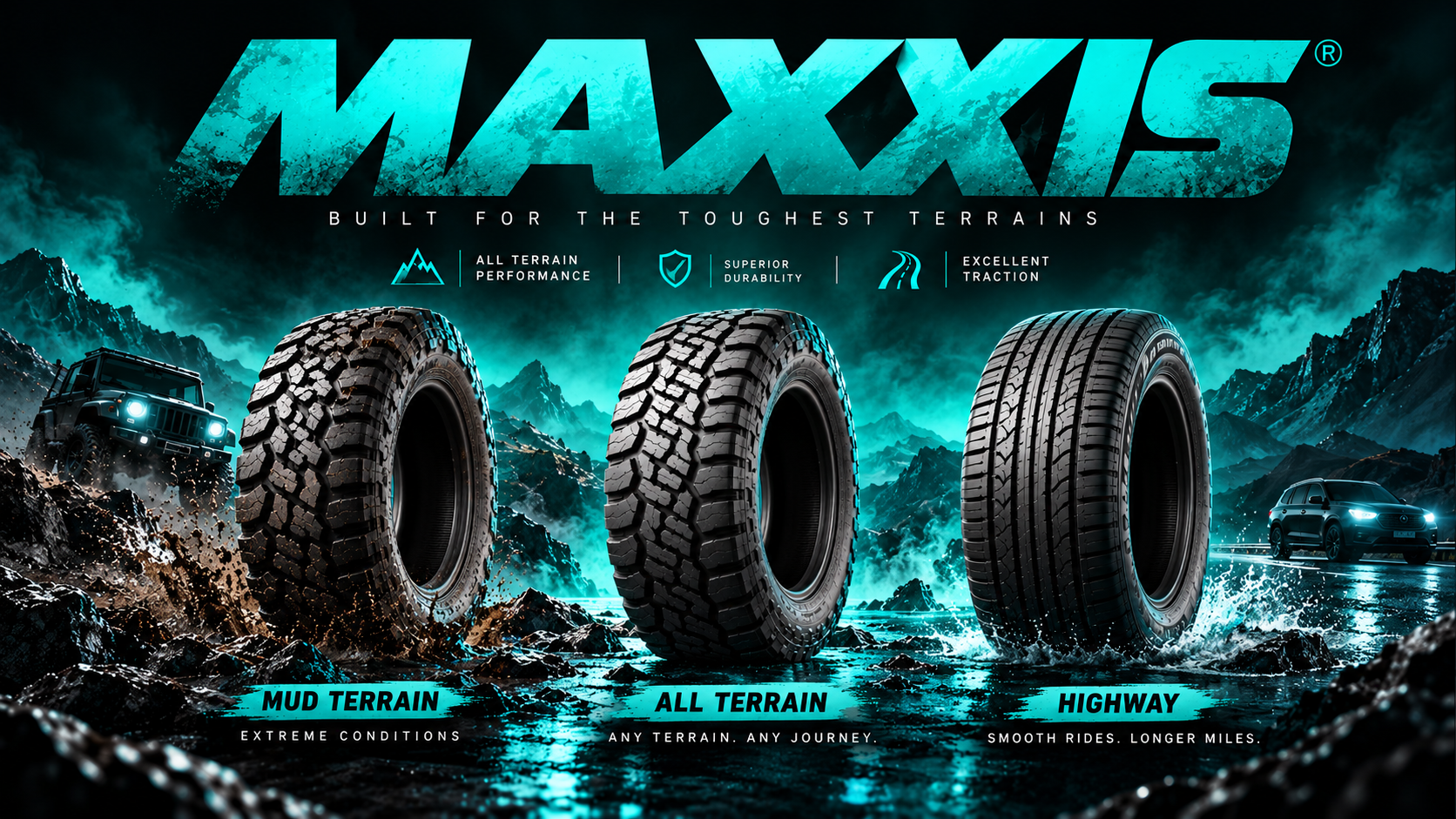 MAXXIS tyres built for tough terrain